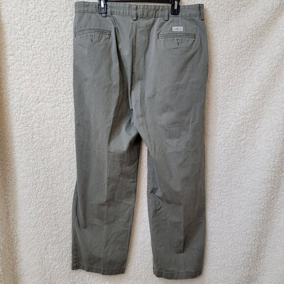 Polo Ralph Lauren Chino Pants Pleated Front Mens 36X30 Green 100% Cotton Comfort - Picture 7 of 10